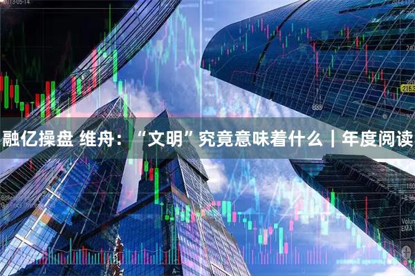融亿操盘 维舟：“文明”究竟意味着什么｜年度阅读