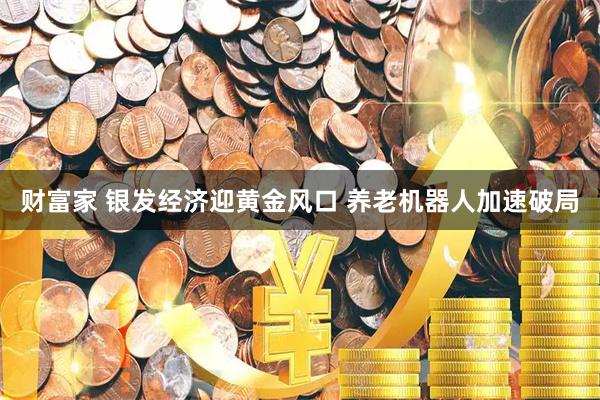 财富家 银发经济迎黄金风口 养老机器人加速破局