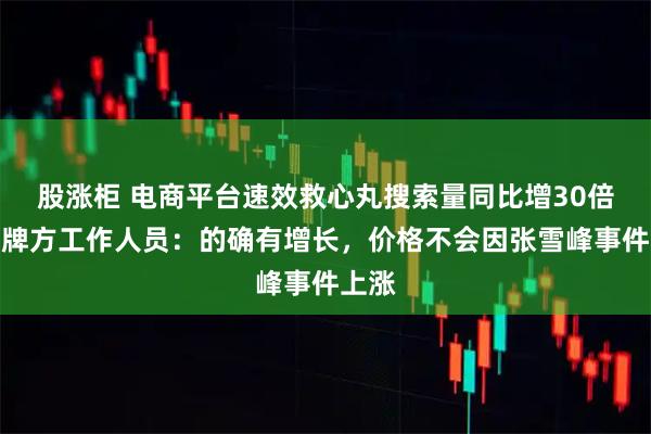 股涨柜 电商平台速效救心丸搜索量同比增30倍，品牌方工作人员：的确有增长，价格不会因张雪峰事件上涨