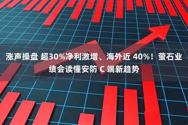 涨声操盘 超30%净利激增、海外近 40%！萤石业绩会读懂安防 C 端新趋势